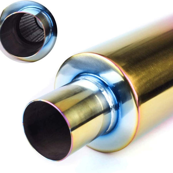 Double Round Multicolor Exhaust for Cars,Boost BHP & sounds like Sports Cars - SMALL