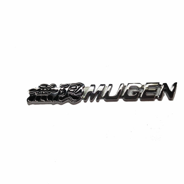 3D Muge Black And Silver Badge Emblem Metal Alloy Decal Sticker Logo.