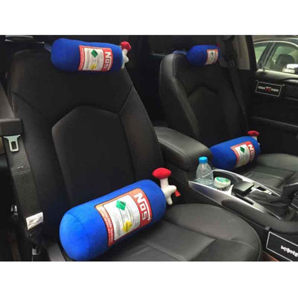 N0S Nitrogen Bottle Car Seat Headrest / Neck Rest Cushion Pillow Pad.