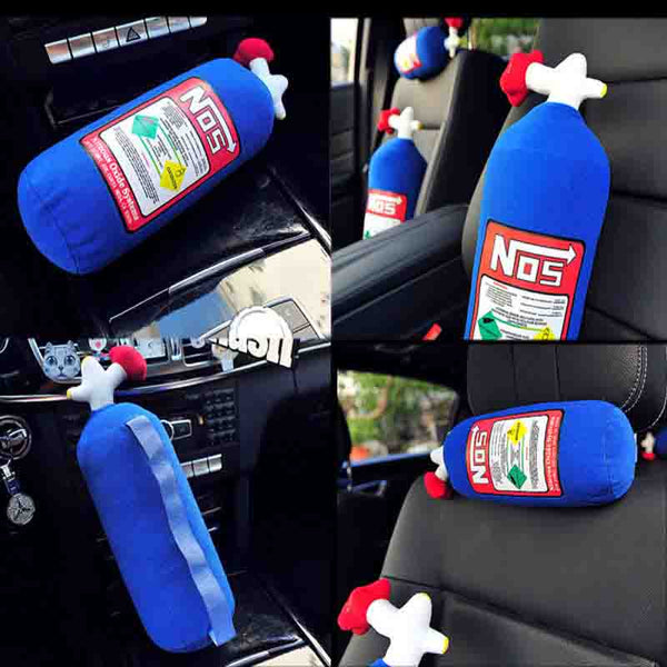 N0S Nitrogen Bottle Car Seat Headrest / Neck Rest Cushion Pillow Pad.