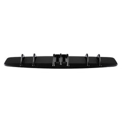 New 7Fin Universal Lower Rear Body Bumper Lip Diffuser Shark Fin Spoiler Gloss Black