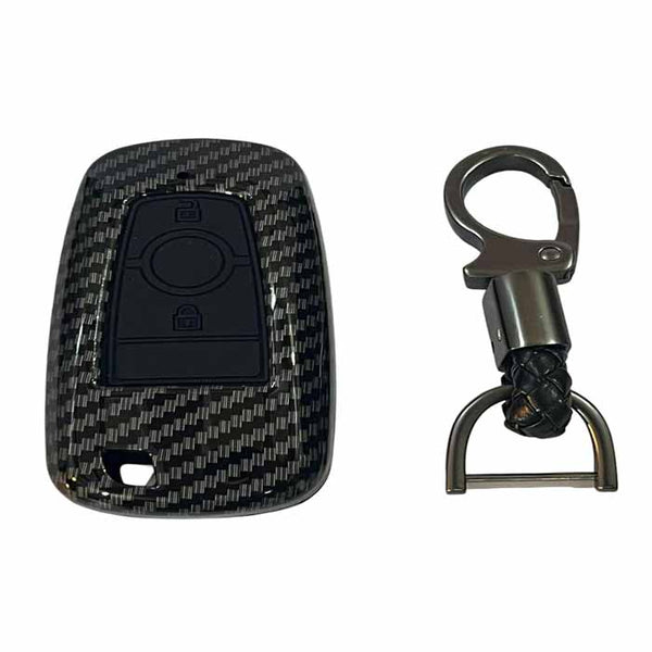 New Ford Ecosport Titanium 2 Button Smart Key Cover Case With Keychain