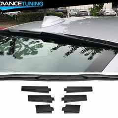 Universal Fitment Rear Window Windscreen Roof Spoiler Wing Adjustable Gloss Black