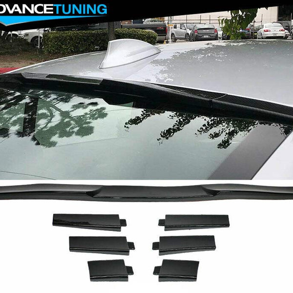 Universal Fitment Rear Window Windscreen Roof Spoiler Wing Adjustable Gloss Black