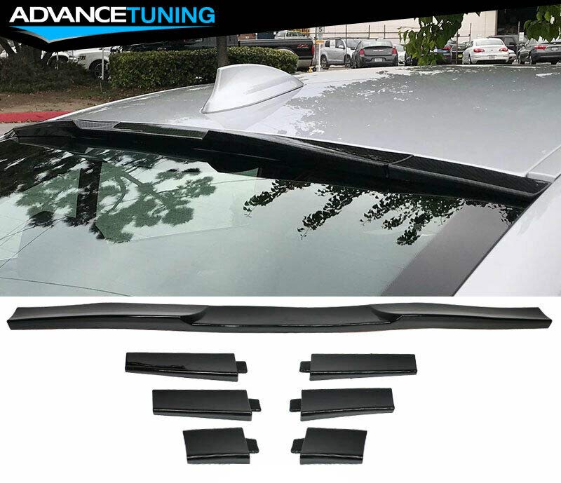 Universal Fitment Rear Window Windscreen Roof Spoiler Wing Adjustable Gloss Black