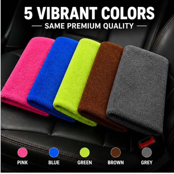 1pc Edgeless 30x40cm 600 GSM High Absorbency Microfiber Cleaning Cloth