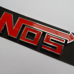 Red N0S Nitrous Oxide Sporty 3D Badge Logo Sticker Tuning Emblem for Car