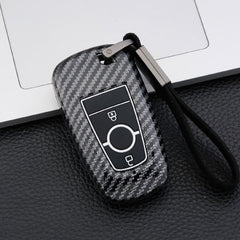 Ford 2 Button ABS+Silicone Smart Key Cover Case With Keychain Suitable For ECOSPORT, ENDEAVOUR, FIGO, FREESTYLE, FIGO ASPIRE