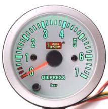 Auto Gauge Electrical Oil Pressure Guage (W/SENDER) 2 inches 7-color backlight