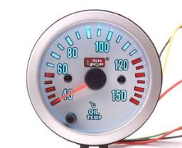 Auto Gauge Electrical Oil Temp Guage (W/SENDER) 2 inches 7-color backlight