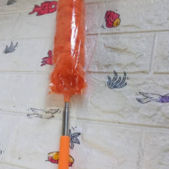 ORANGE COLOR ADJUSTABLE WASHABLE LONG HANDLE, MICROFIBER DUSTER FOR CLEANING CAR OFFICE AIR CONDITION