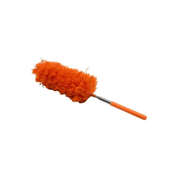ORANGE COLOR ADJUSTABLE WASHABLE LONG HANDLE, MICROFIBER DUSTER FOR CLEANING CAR OFFICE AIR CONDITION