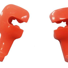2pcs Orange Universal Car Headrest Luggage Bag Holder, Hanger And Hook