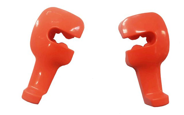 2pcs Orange Universal Car Headrest Luggage Bag Holder, Hanger And Hook
