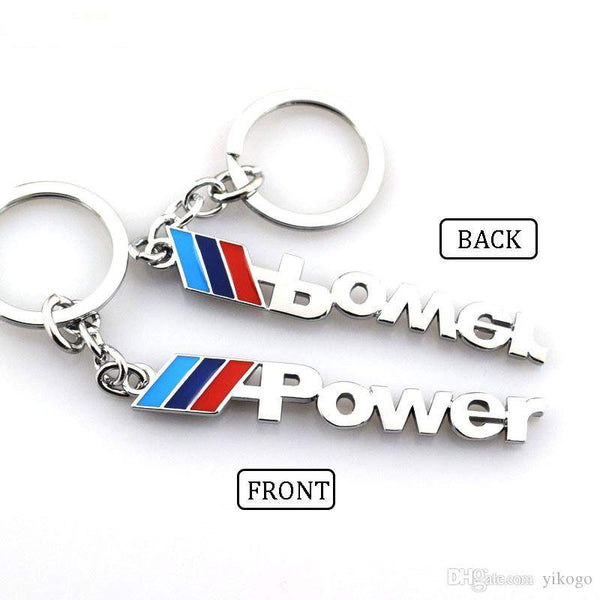 POWER 3D Logo Emblem Metal Keychain For Bikes And Cars