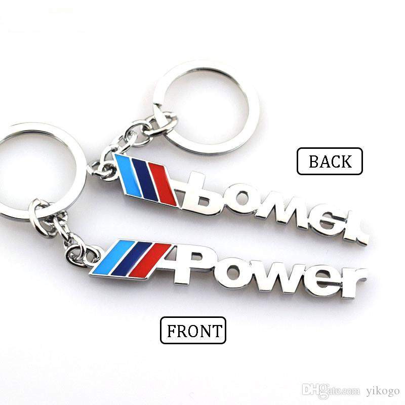 POWER 3D Logo Emblem Metal Keychain For Bikes And Cars