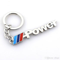 POWER 3D Logo Emblem Metal Keychain For Bikes And Cars