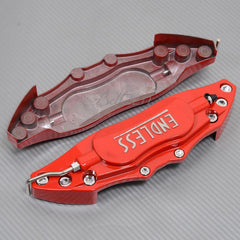 Universal Car Aluminum Alloy ENDLESS Front & Rear Disc Brake Caliper Cover Small Size (Red Colour)