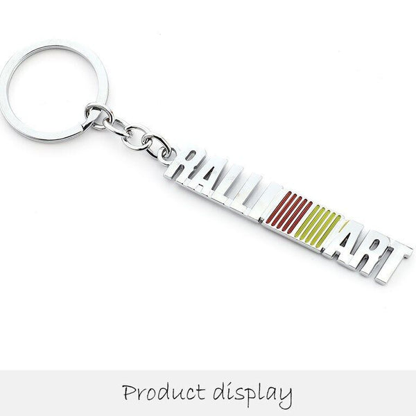 RALLI 3D Logo Emblem Metal Keychain For Bikes And Cars