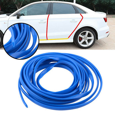 RED 5.6M Car Door Edge Lip Strip Guard Protector Moulding Trim Anti Dent Scratch