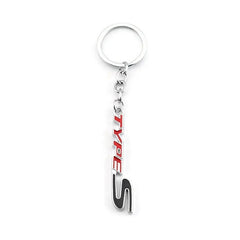 Red Black TYPES 3D Logo Emblem Metal Keychain For Bikes And Cars