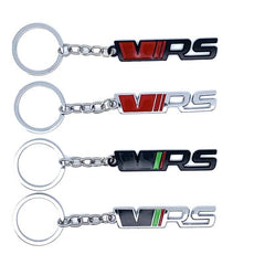 Red Black VRS 3D Logo Emblem Metal Keychain For Bikes And Cars