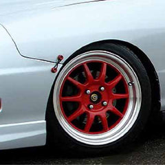Red Finish JDM Quick Release Fasteners For Car Bumpers Trunk Fender Hatch Lids Kit.