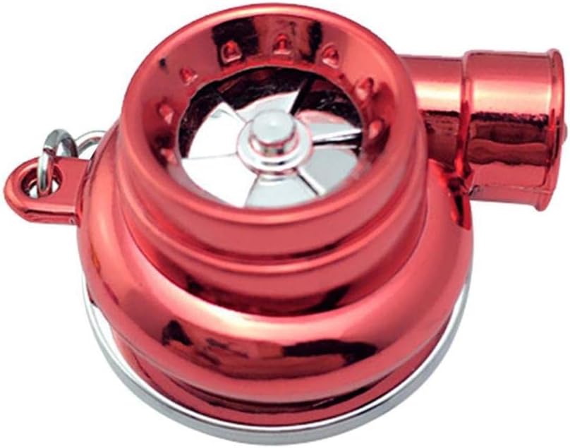 Mini LED Turbo Turbocharger Keychain Spinning Turbine Key Chain Ring P ...