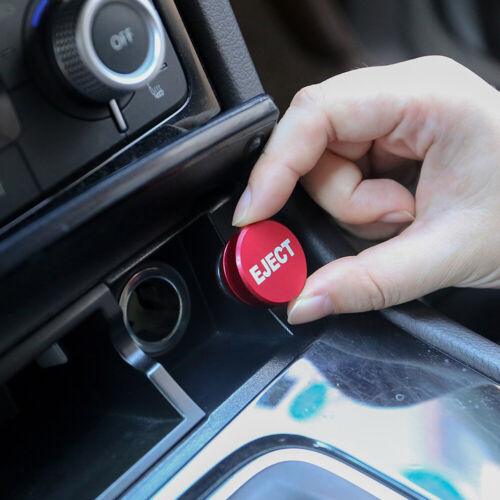 Red Remove Before Flight Aluminum Car Cigarette Lighter Plug Replacement Push Button Fits Most Automotive Vehicles