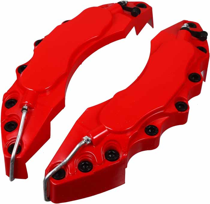 Red Style Disc Brake Caliper Covers Kit Universal-Large