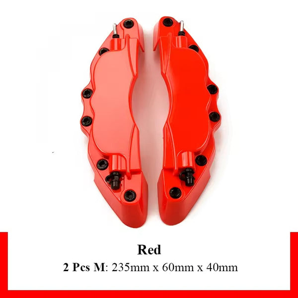 Red Style Disc Brake Caliper Covers Kit Universal-Large