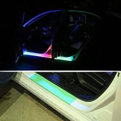 2pcs Car LED 12V Door Welcome Lamp Light Universal Flexible Strip Remote Control