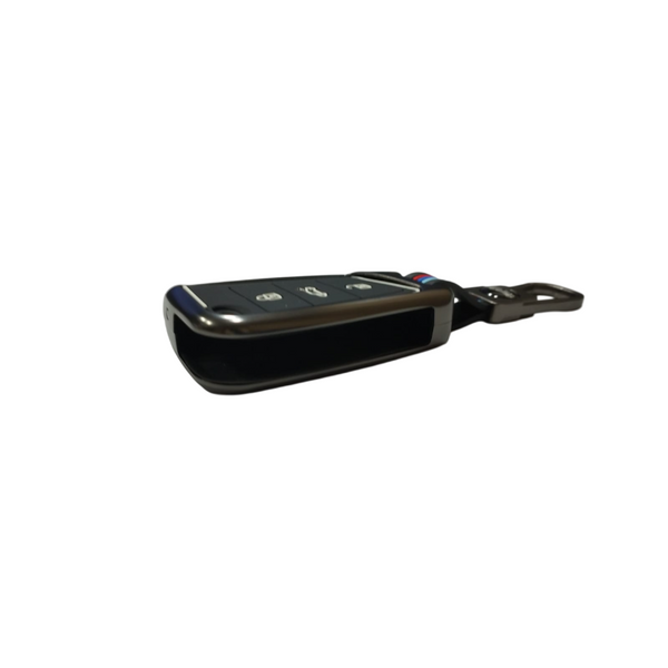 3 Button Metal Flip Key Cover For Virtus, Kylaq, Slavia, Kodiaq, Kushaq, Taigun, Tiguan, Octavia, Jetta, Superb, Karoq, T-Roc