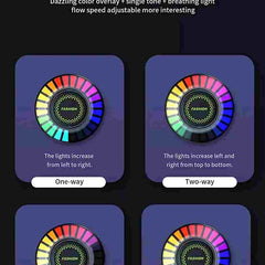 RGB Car Freshner Rhythm Light Vehicle Fragrance Lamp Sound Activated LED Aroma Diffuser For Car Music Control