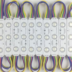 10pcs RGB LED Module 1.5W DC12V 5050 Waterproof IP65 Injection Modules
