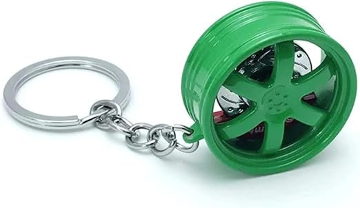 Rim Keychain,MoreChioce Zinc Alloy Metal Key Holder Creative Wheel Hub Keyring Mini Wheel Hub Pendant Charm Decoration Accessories For Men Women