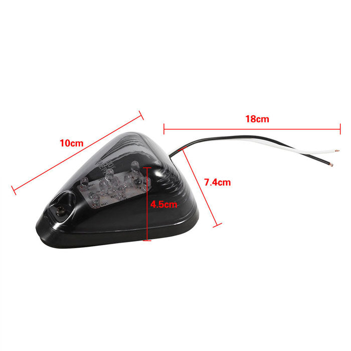 5x Smoke Lens White LED Cab Roof Marker Running Lights For Pickup SUV 4x4