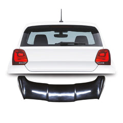 Roof Wing Rear Spoiler Compatible with Volkswagen Polo 2010-2023 Roof Wing Rear Spoiler Batman Style Ar-vw-027 Glossy Black