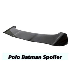 Roof Wing Rear Spoiler Compatible with Volkswagen Polo 2010-2023 Roof Wing Rear Spoiler Batman Style Ar-vw-027 Glossy Black