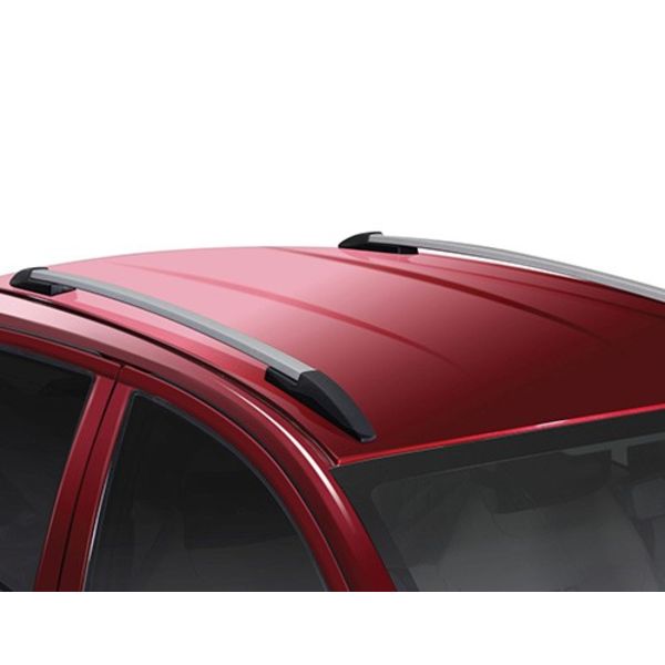 Car Universal Sporty Drill Free Roof Rails Black-Silver