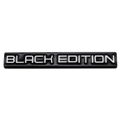 1pc White BLACK EDITION 3D Metal Emblem Badge Stickers For Car Truck Bike
