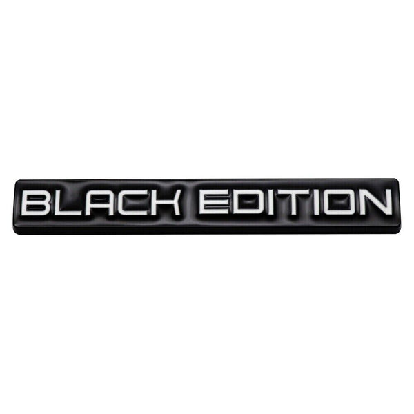 1pc White BLACK EDITION 3D Metal Emblem Badge Stickers For Car Truck Bike