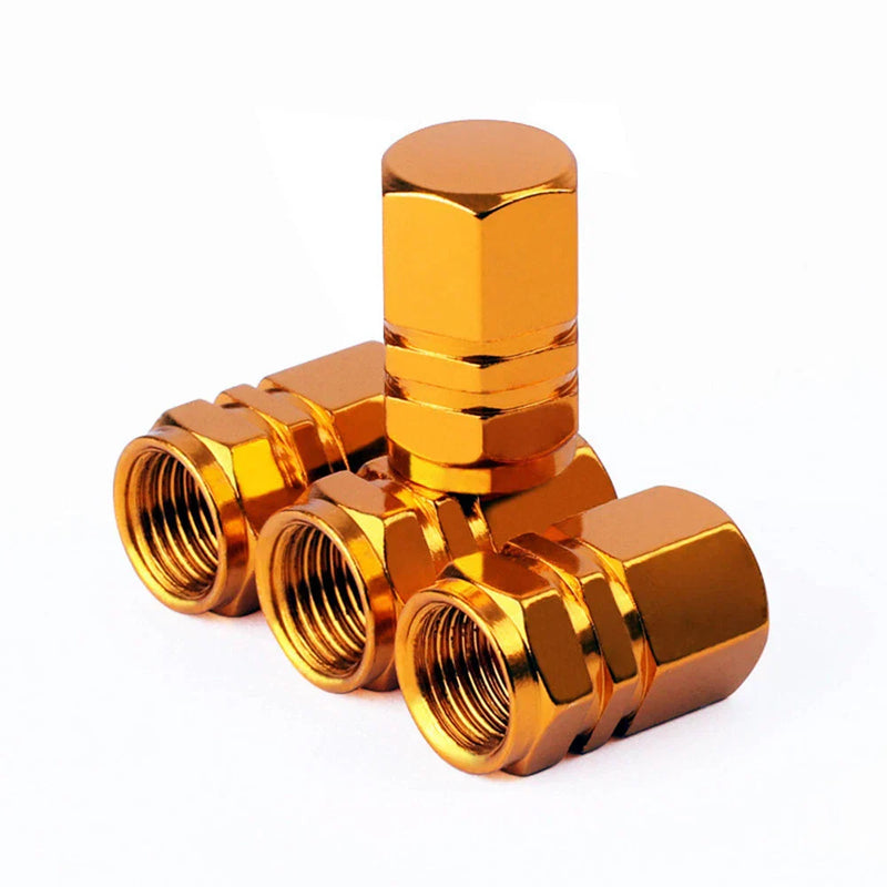 4pcs Aluminum Wheel Tire Valve Stem Air Dust Caps Cover
