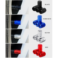 4pcs Aluminum Wheel Tire Valve Stem Air Dust Caps Cover