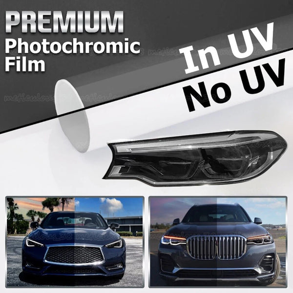 PPF UV Clear To Smoke Black Car Headlight Taillight Fog Tint Protection Film