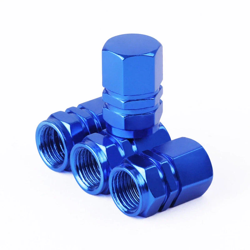 4pcs Aluminum Wheel Tire Valve Stem Air Dust Caps Cover