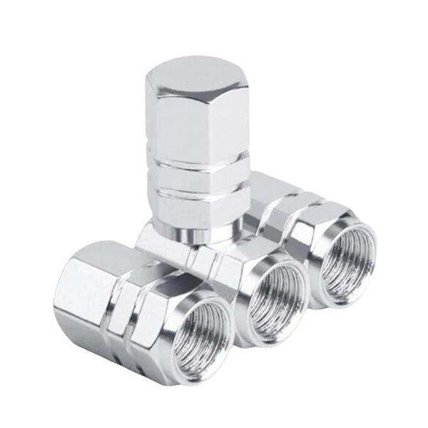 4pcs Aluminum Wheel Tire Valve Stem Air Dust Caps Cover