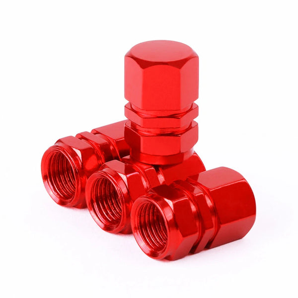 4pcs Aluminum Wheel Tire Valve Stem Air Dust Caps Cover