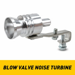 1pc Universal Turbo Sound Noise Exhaust Muffler Pipe Whistle Fake Blow off valve BOV Simulator Whistler
