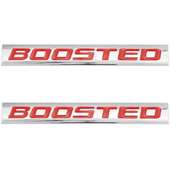 1pcs Chrome Red BOOSTED 3D Metal Car Sticker Emblem Badge Car Bike Decorative